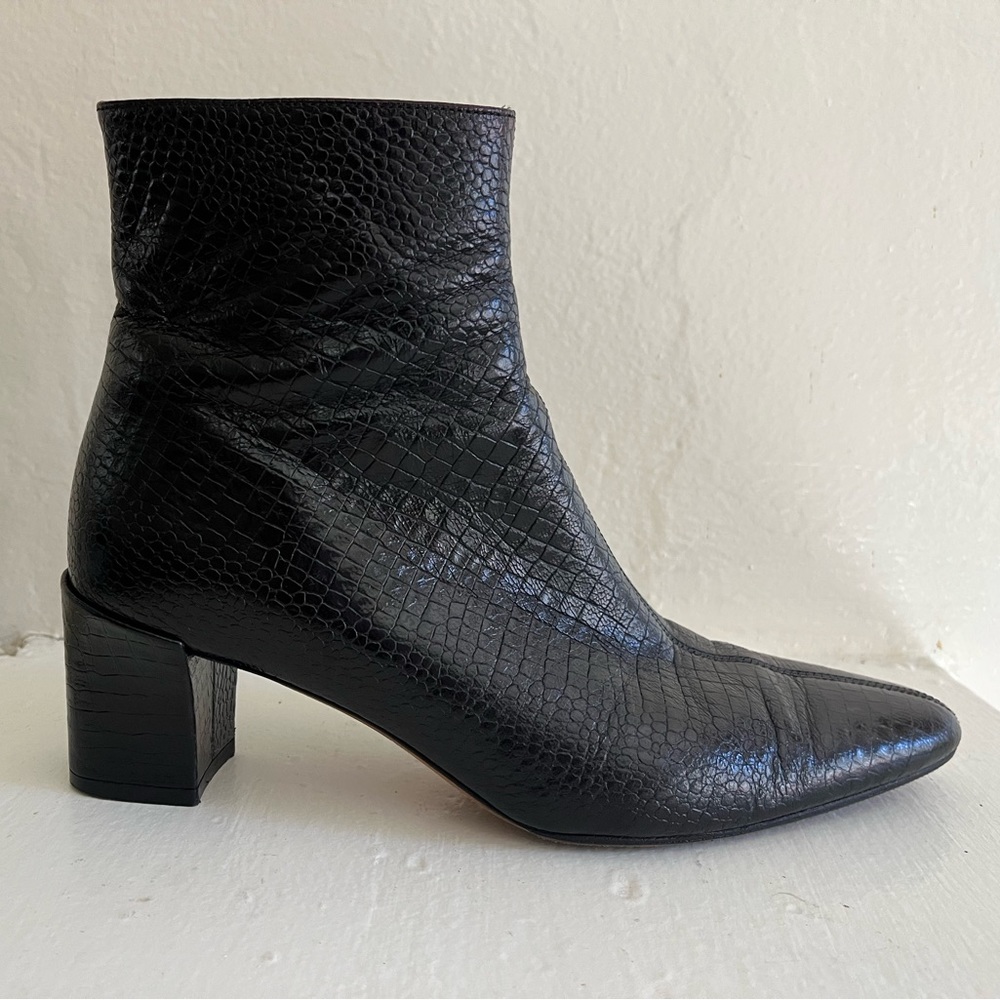 VINCE Lancia Boot leather croc size 37